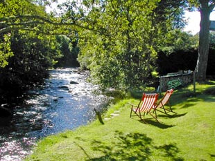 cottage with river fishing