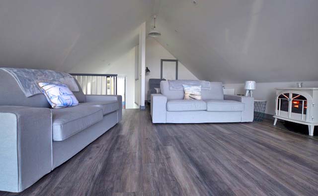 sitting room and wood burning stove