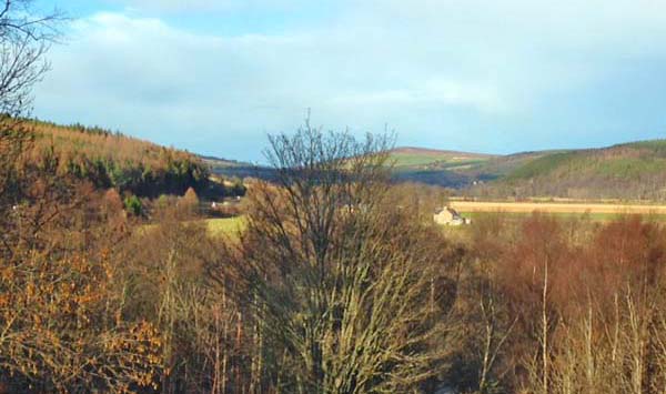 River Spey and view from fishing lodge