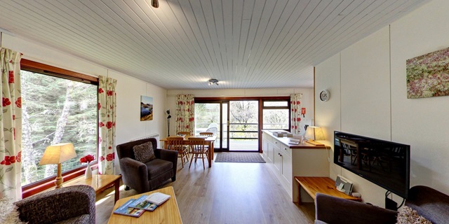 wooden chalet in Loch Lomond and Trossachs National Park 