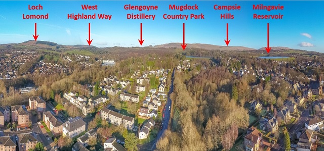 view towards Trossachs National park